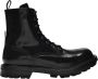 Alexander mcqueen Laced Boots in Black Patent Leather Zwart Heren - Thumbnail 1