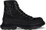 Alexander mcqueen Glitter Effect Hoge Sneakers Black Dames - Thumbnail 1