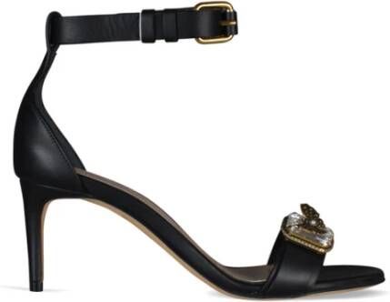 alexander mcqueen Gouden Juweel Hoge Hak Sandalen Black Dames