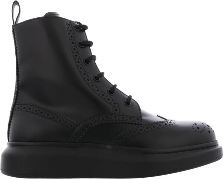 alexander mcqueen Heren Hybrid New Liquid Leer Zwart Black Heren