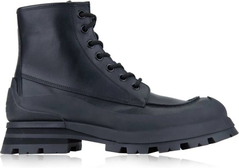 Alexander mcqueen Heren Leren Veterschoenen Black Heren