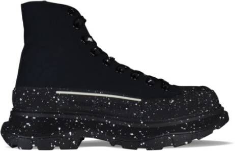 Alexander mcqueen Hoge Canvas Sneakers Zwart Heren