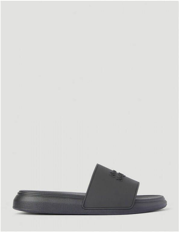 Alexander mcqueen Handtekening Hybride Slides Black