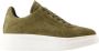 Alexander mcqueen Khaki Leren Oversize Sneakers Green Heren - Thumbnail 1