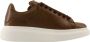 Alexander mcqueen Khaki Leren Oversized Sneakers Brown Dames - Thumbnail 1