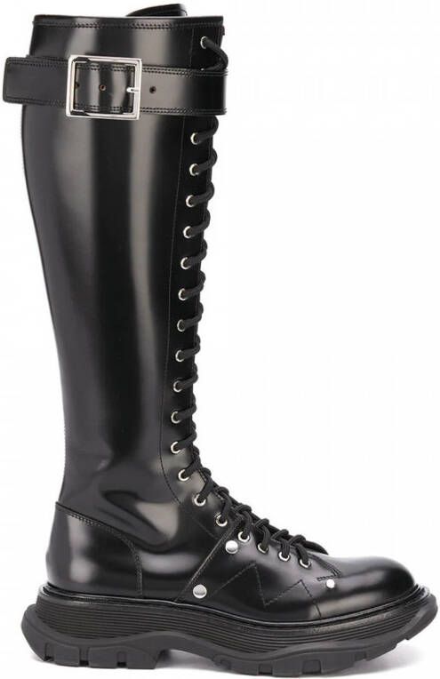 alexander mcqueen Lace Up Boots Zwart Dames