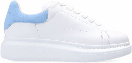 Alexander mcqueen Wit Poederblauw Leren Oversized Sneakers White Dames