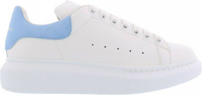 Alexander mcqueen Wit Poederblauw Leren Oversized Sneakers White Dames