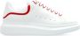 Alexander mcqueen Witte lage top sneakers rode details White Heren - Thumbnail 1