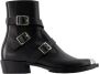Alexander mcqueen Leather boots Black Dames - Thumbnail 1