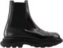 Alexander mcqueen Leather boots Black Dames - Thumbnail 1