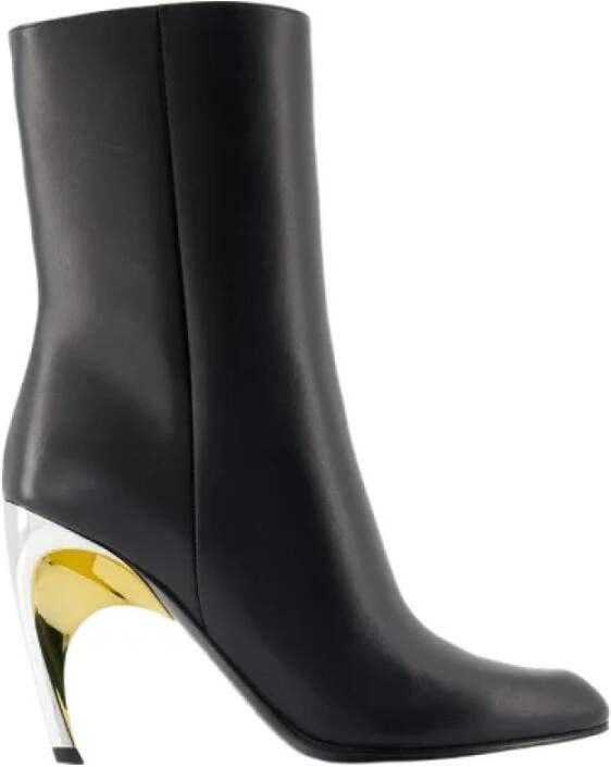 Alexander mcqueen Leather boots Black Dames