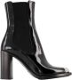 Alexander mcqueen Leather boots Black Dames - Thumbnail 1