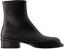 Alexander mcqueen Leather boots Black Dames - Thumbnail 1