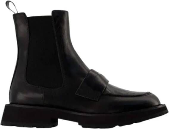 Alexander mcqueen Leather boots Black Dames