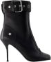 Alexander mcqueen Leather boots Black Dames - Thumbnail 1