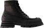 Alexander mcqueen Leather boots Black Dames - Thumbnail 1