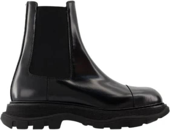 Alexander mcqueen Leather boots Black Dames