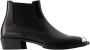 Alexander mcqueen Leather boots Black Dames - Thumbnail 1