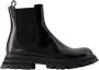 Alexander mcqueen Leather boots Black Dames - Thumbnail 1