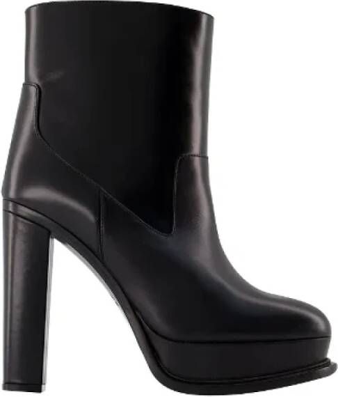 Alexander mcqueen Leather boots Black Dames