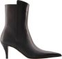 Alexander mcqueen Leather boots Black Dames - Thumbnail 1