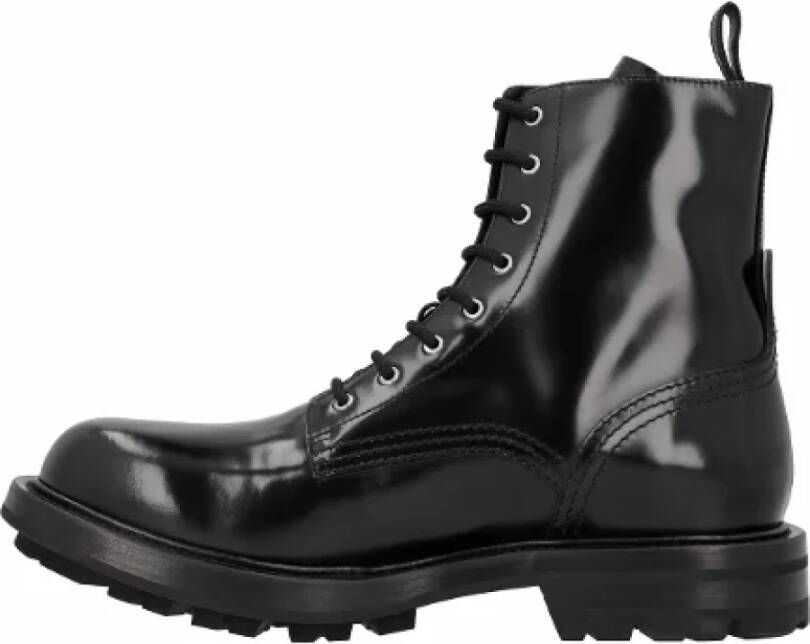 Alexander mcqueen Leather boots Black Heren