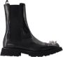 Alexander mcqueen Leather boots Black Heren - Thumbnail 1