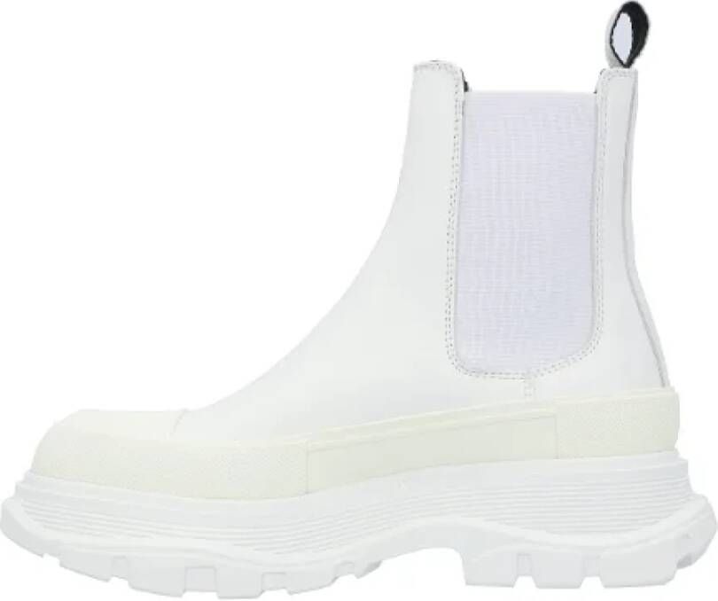 Alexander mcqueen Leather boots White Dames