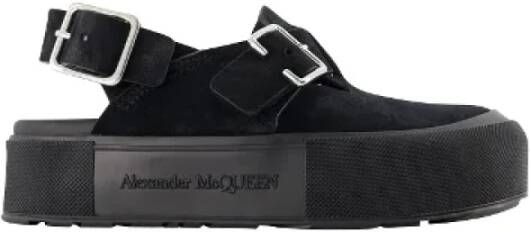 Alexander mcqueen Leather flats Black Dames