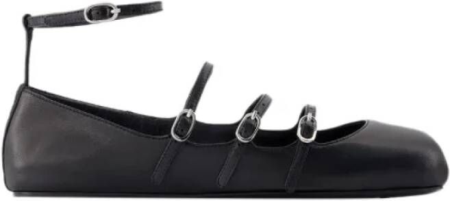 Alexander mcqueen Leather flats Black Dames