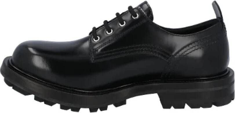 Alexander mcqueen Leather flats Black Heren