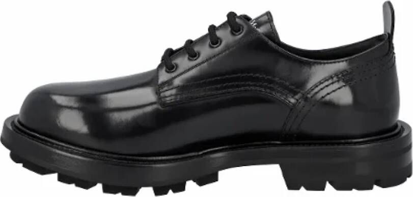 Alexander mcqueen Leather flats Black Heren