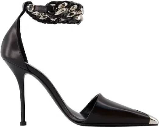 Alexander mcqueen Leather heels Black Dames