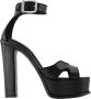 Alexander mcqueen Leather heels Black Dames - Thumbnail 1