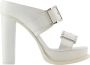 Alexander mcqueen Leather sandals Beige Dames - Thumbnail 1