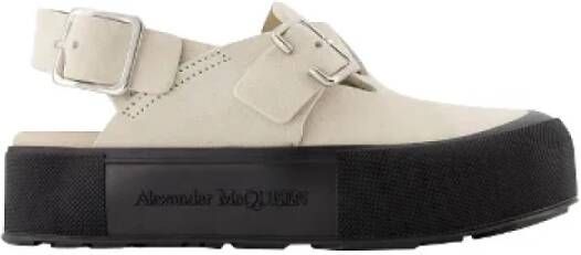 Alexander mcqueen Leather sandals Beige Dames