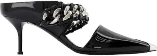 Alexander mcqueen Leather sandals Black Dames