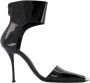 Alexander mcqueen Leather sandals Black Dames - Thumbnail 1