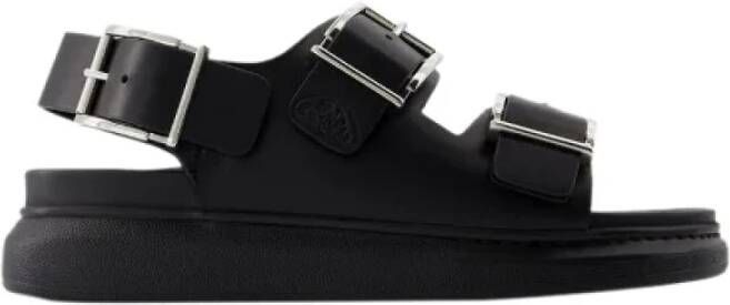 Alexander mcqueen Leather sandals Black Dames