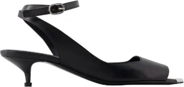 Alexander mcqueen Leather sandals Black Dames