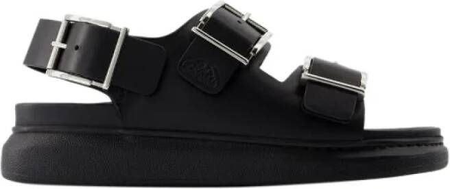 Alexander mcqueen Leather sandals Black Dames