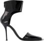 Alexander mcqueen Leather sandals Black Dames - Thumbnail 1