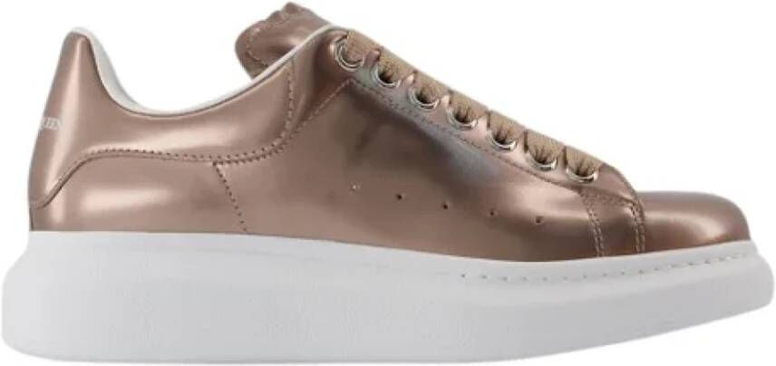 Alexander mcqueen Leather sneakers Beige Dames