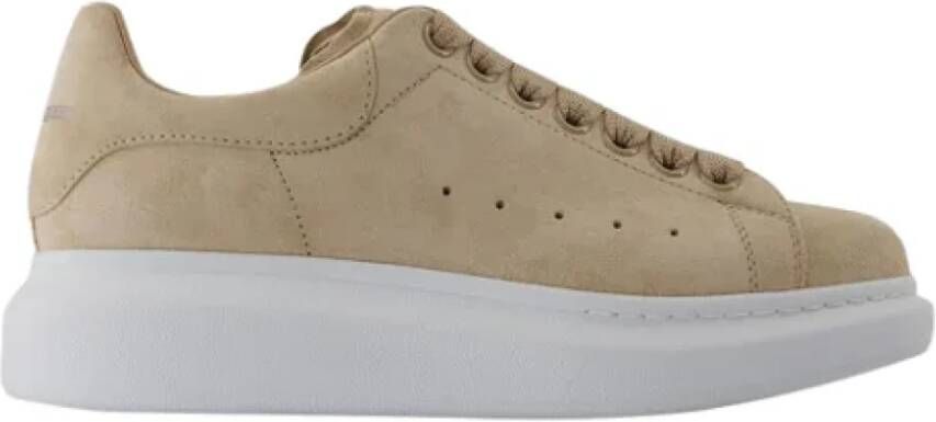 Alexander mcqueen Leather sneakers Beige Dames