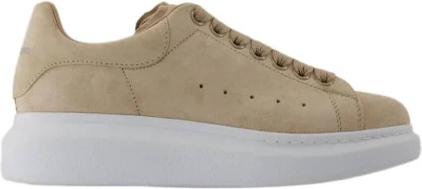 Alexander mcqueen Leather sneakers Beige Dames