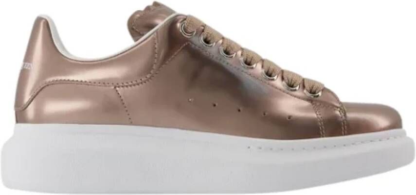 Alexander mcqueen Leather sneakers Beige Dames