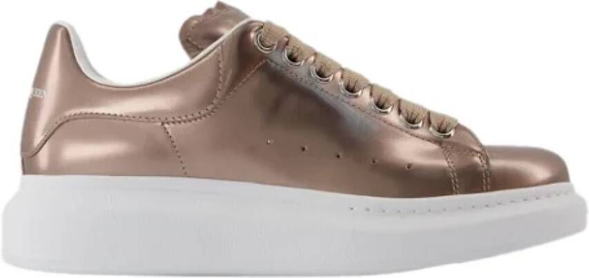 Alexander mcqueen Leather sneakers Beige Dames