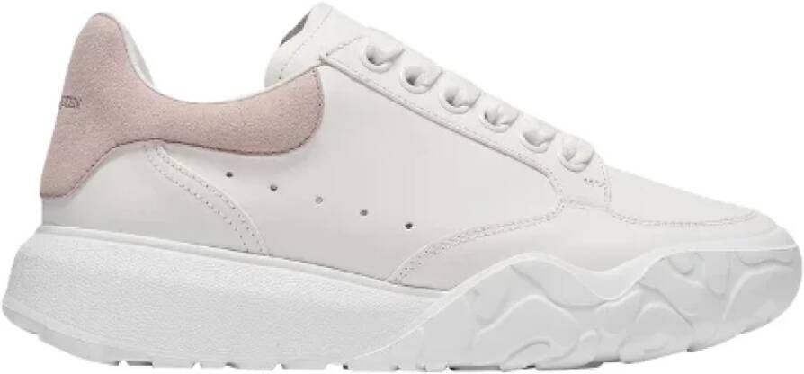 Alexander mcqueen Leather sneakers Beige Dames