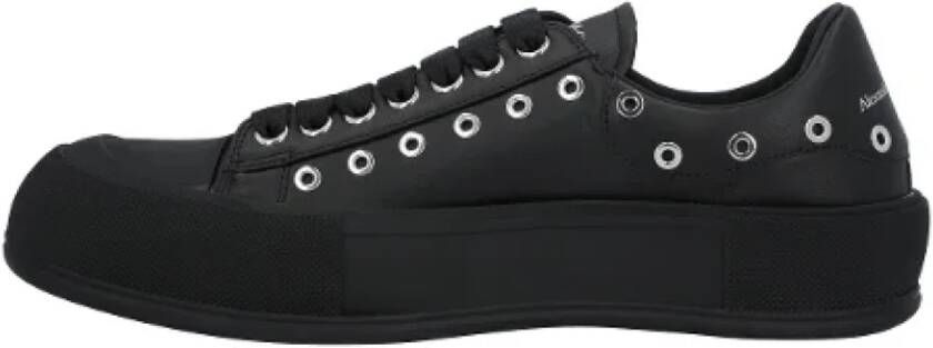 Alexander mcqueen Leather sneakers Black Heren